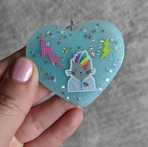 🌈BOGO🌈 Resin Keychain - Punk Cat